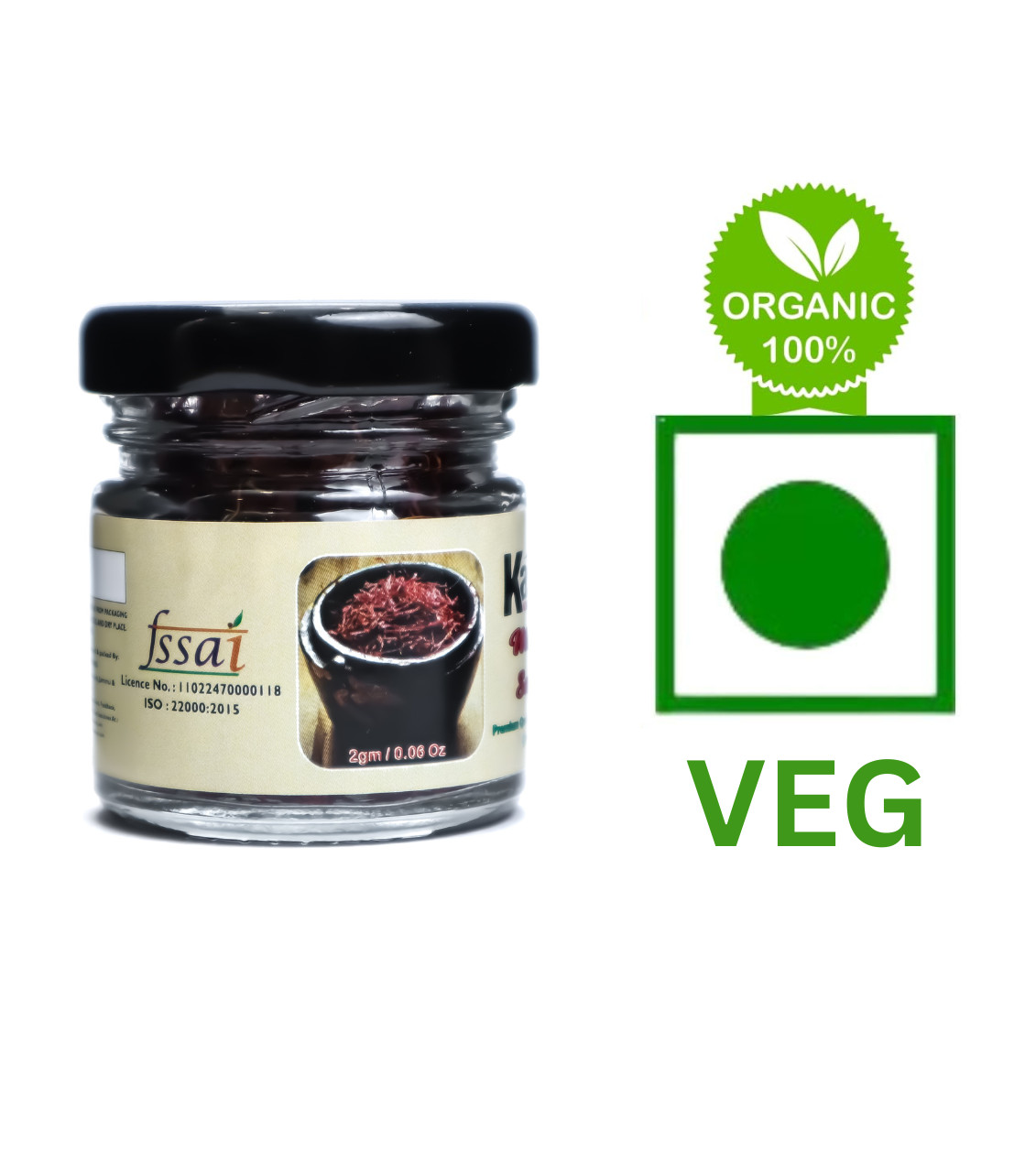 Pure Kashmiri Kesar 2g – A+ Grade Premium Saffron Threads Authentic Red Saffron.