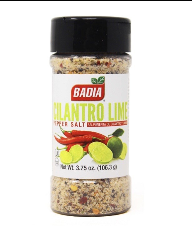 Badia® Cilantro Lime Pepper Salt Seasoning 3.75 oz Exp: 01/2030