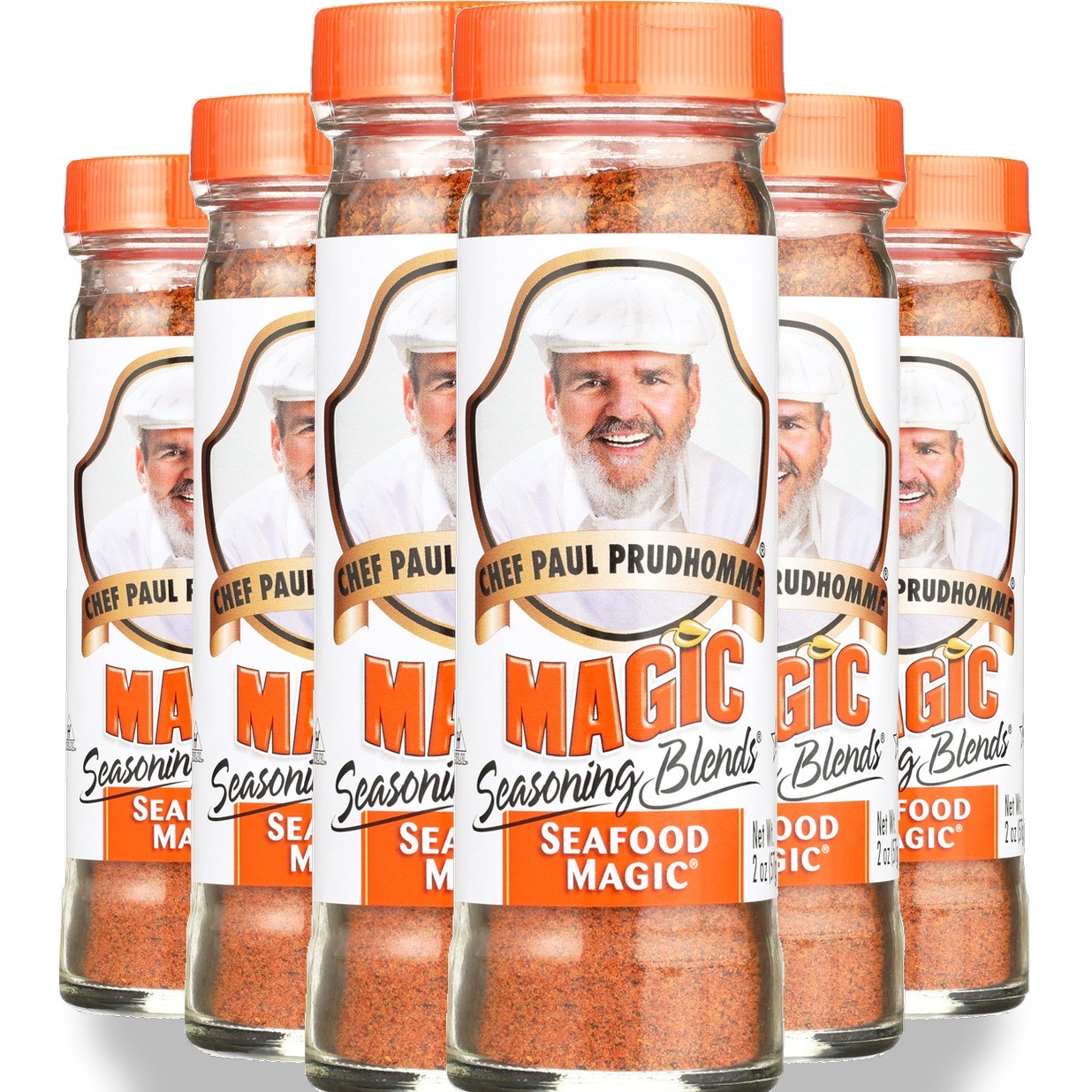 Chef Paul Prudhomme Magic Seafood Seasoning Blend 2 Oz Pasta 6 Pack