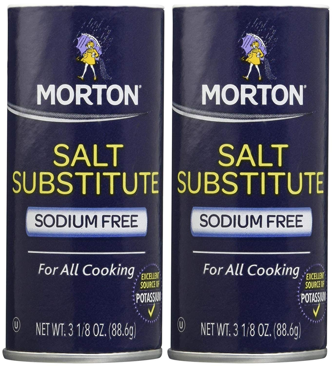 Morton Salt Substitute, 3.12 Oz, 2 Pk