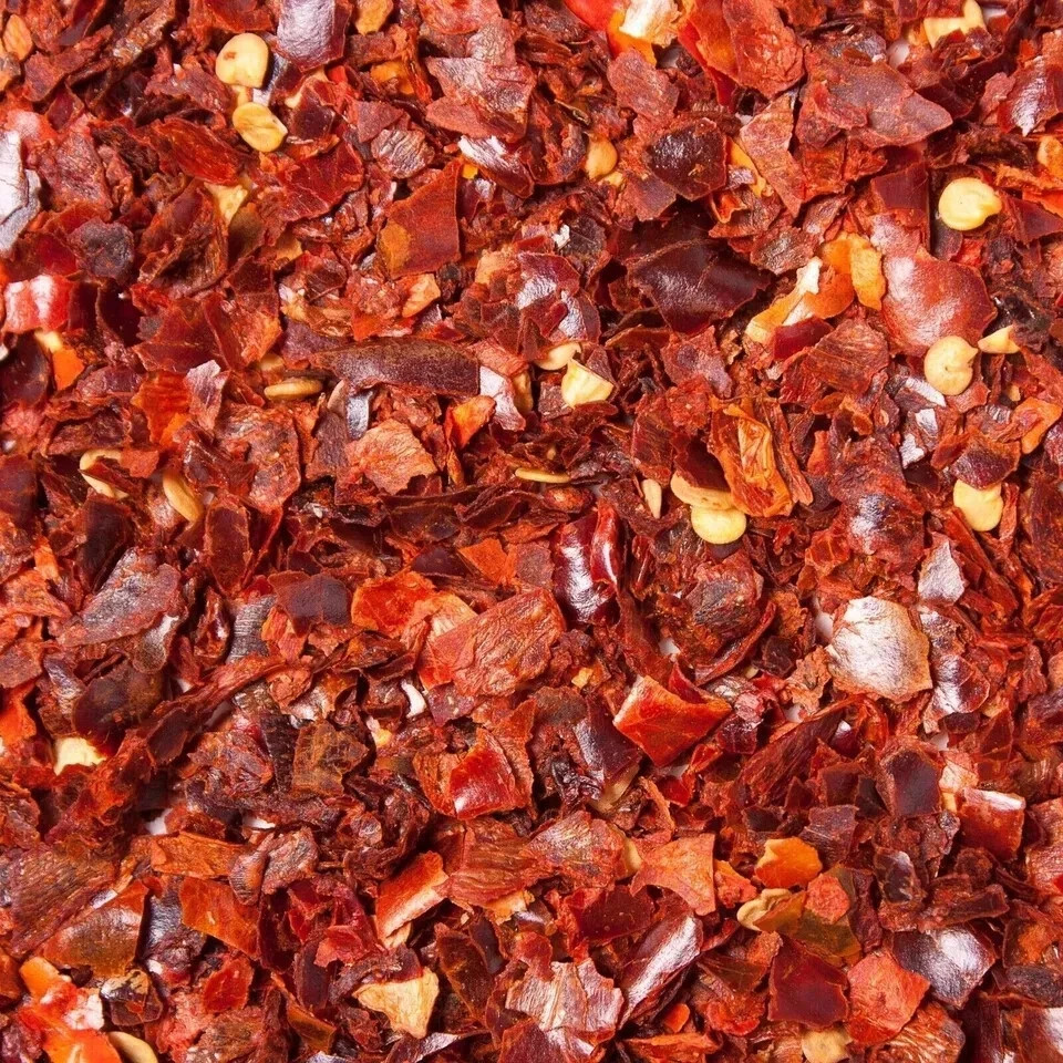 CHILLI FLAKES Sun Dried Red Crushed Hot & Spicy Pepper Organic Natural Spice