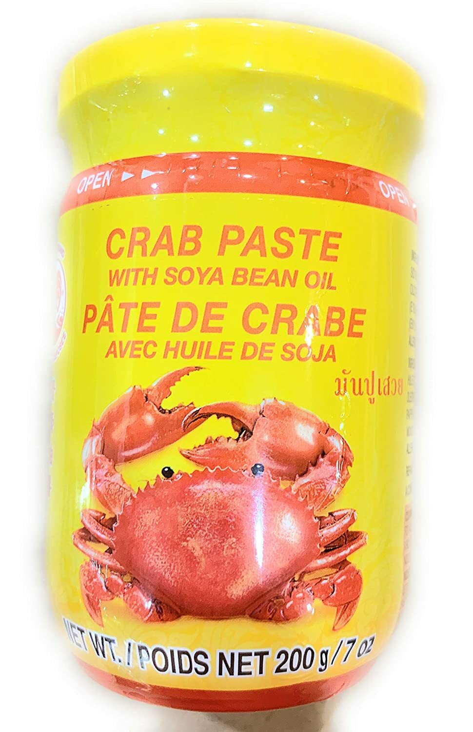Cock Brand Crab Paste with Soy Bean 7oz x 2 bottles – Free US Ship