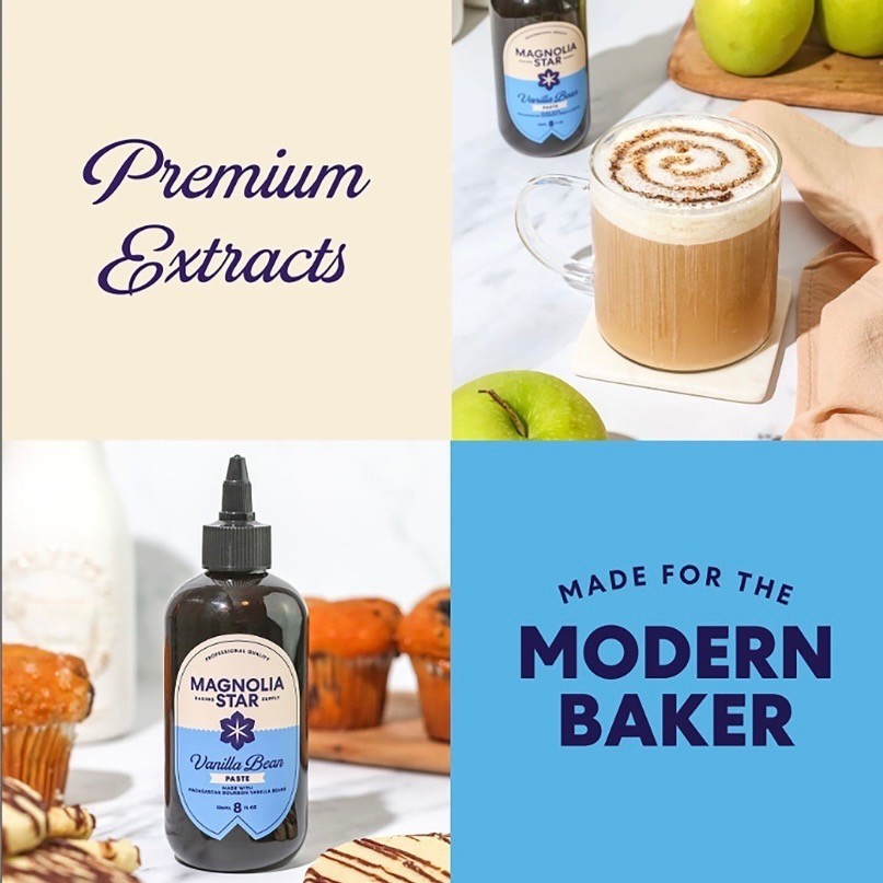 Magnolia-Star Vanilla Bean Paste Squeeze Bottle 8 fl oz Gourmet Baking