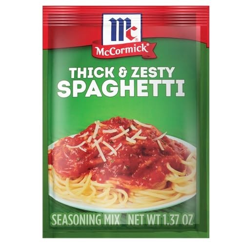 Spaghetti Sauce Seasoning Mix Thick Zesty No Artificial Flavors Quick Easy