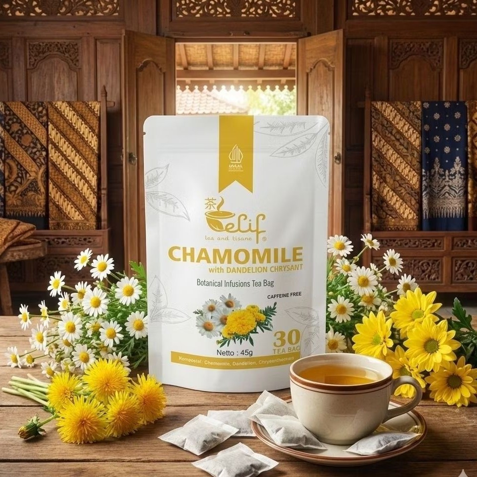 Chamomile Dandelion Chrysanthemum Tea 70g 30 Tea Bags Herbal Infusion