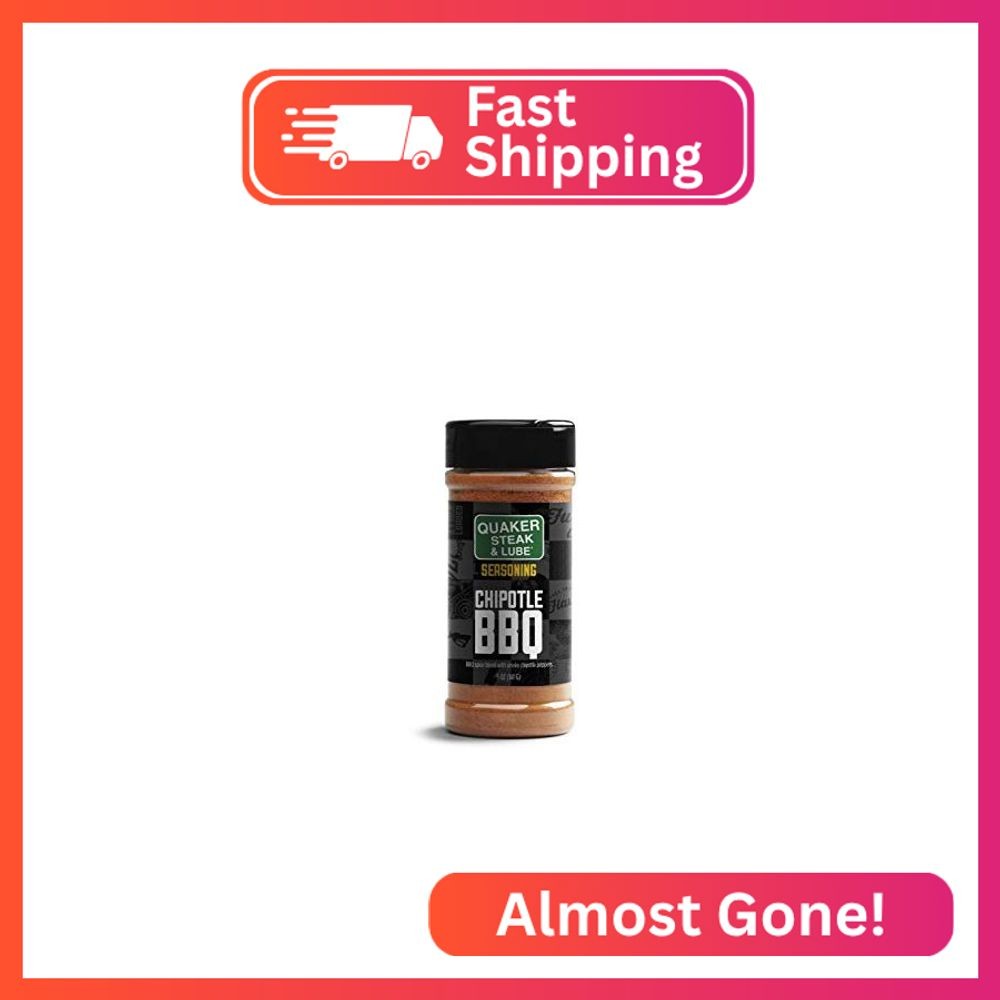 Quaker Steak and Lube Chipotle BBQ Seasoning Shaker – 5 Ounce Plastic Bottle of