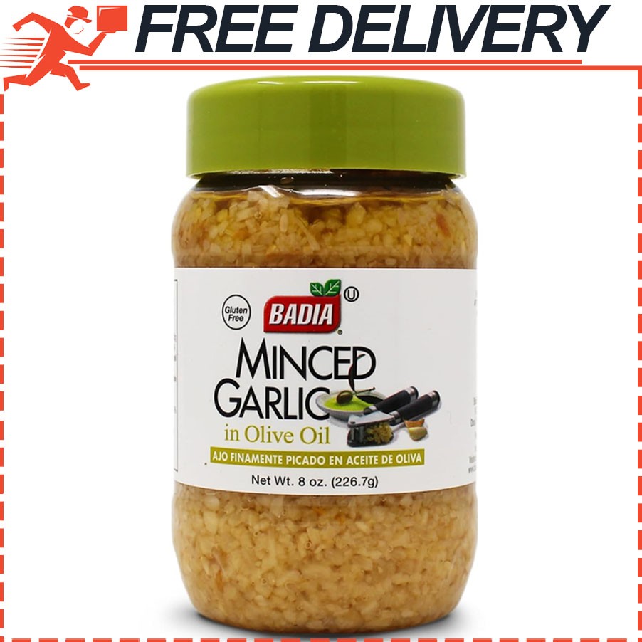Badia Minced Garlic in Olive Oil Seasoning, Kosher, 8 oz