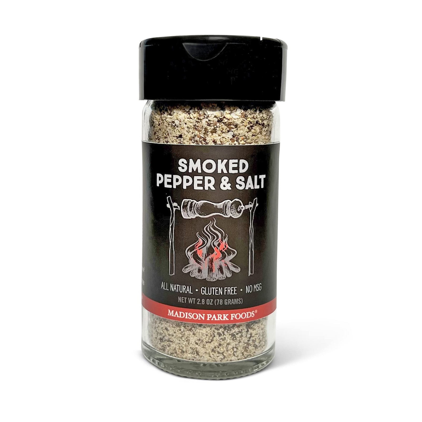 Hickory Smoked Butcher Ground Tellicherry Peppercorns – Gourmet Sea Salt Premium