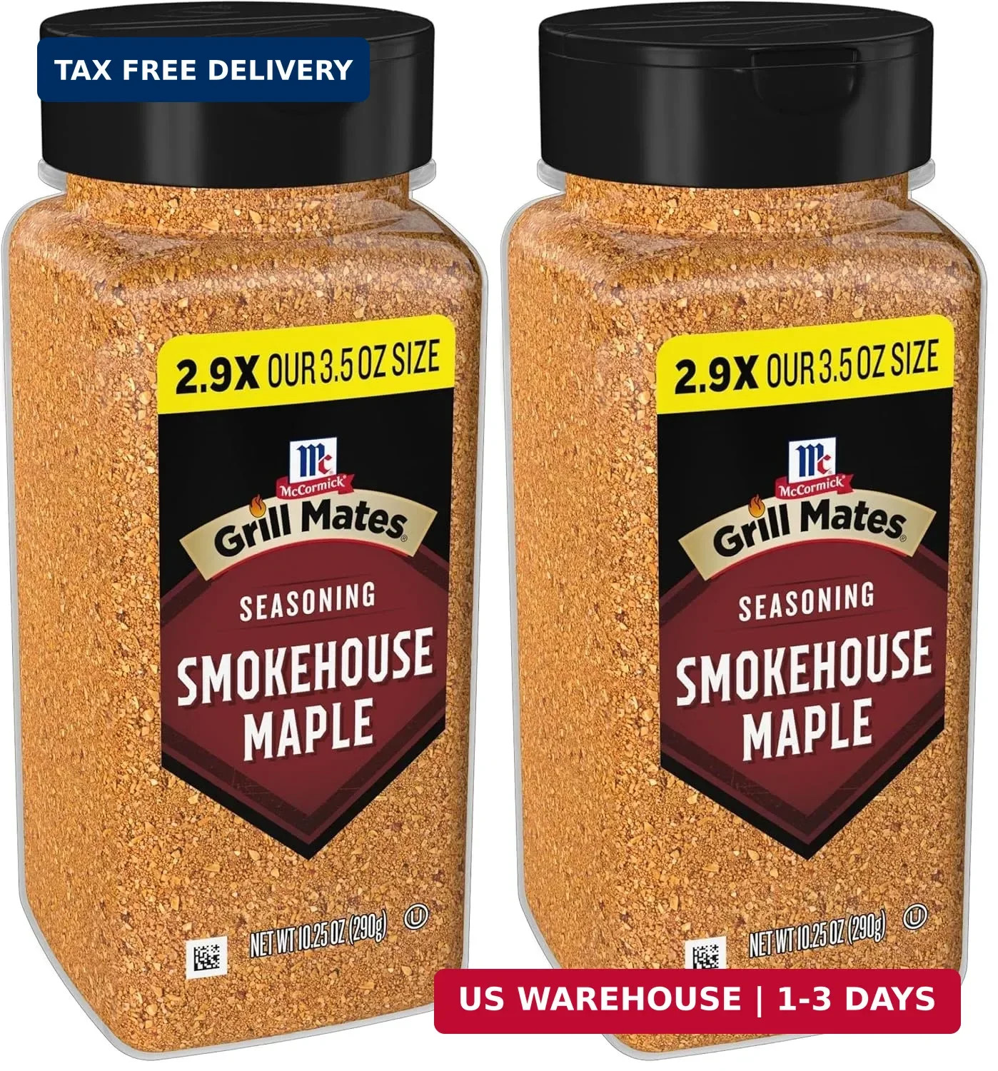 McCormick Grill Mates Smokehouse Maple Seasoning, 3.5 Oz (Pack of 2)