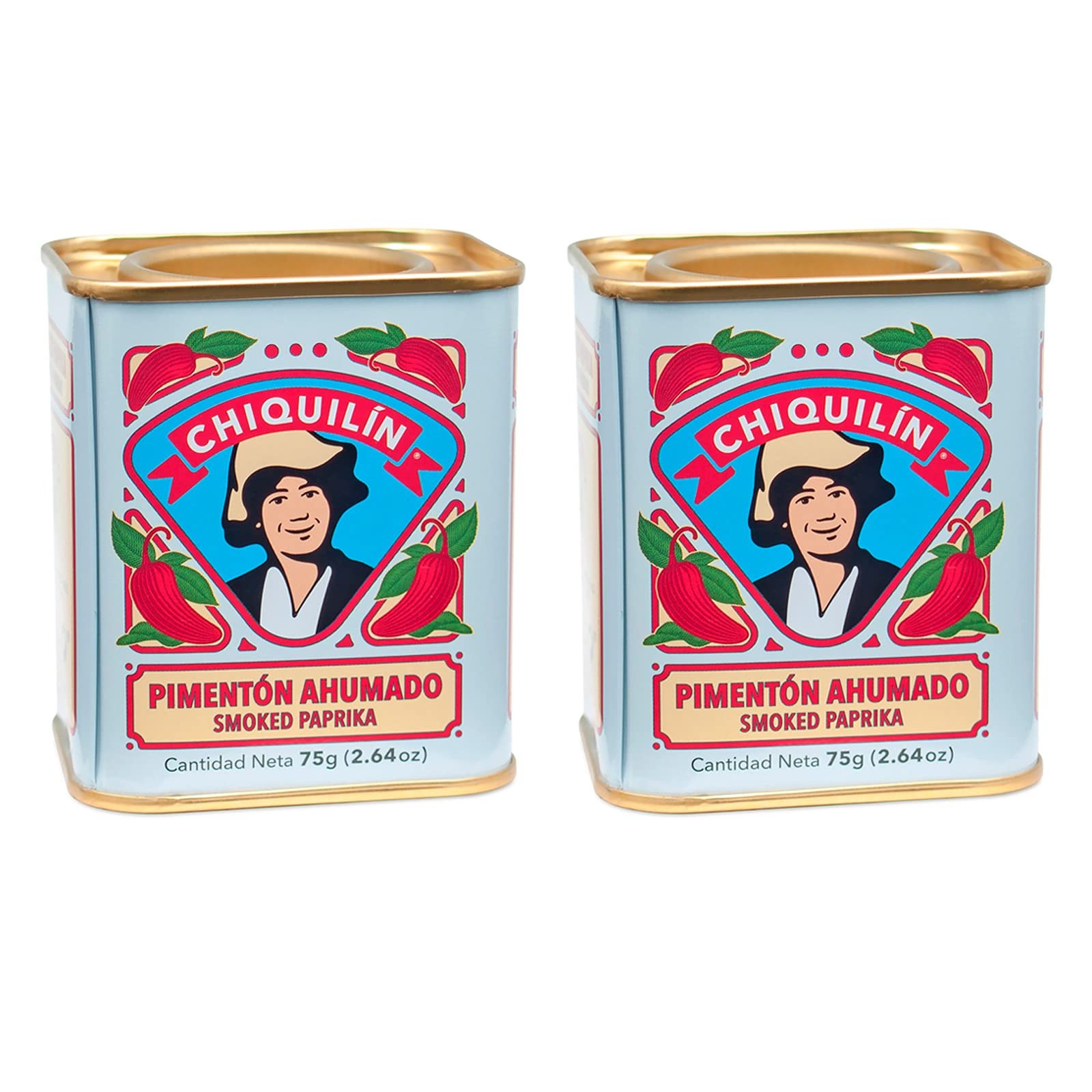 Smoked Paprika Chiquilin Tin 2.64 Oz (2 Pack) Ounce (Pack of 2), Hot