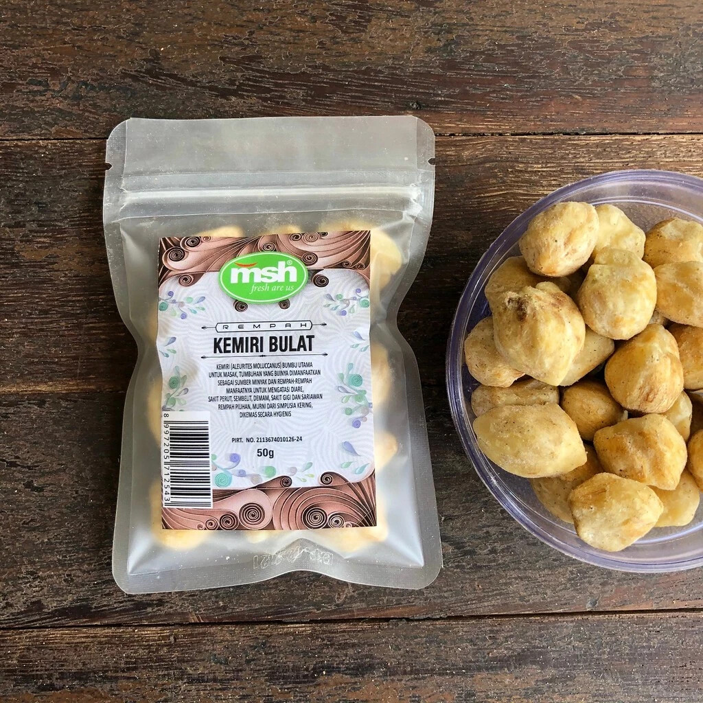 Round Candlenut Organic Herbs Spice Fresh Pure Hygienic Premium Original