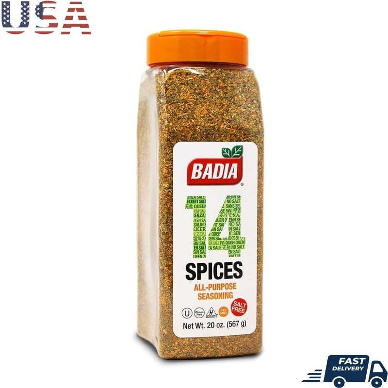 Salt Free All Natural Seasoning Blend 14 Spices Cooking Grilling Marinades 20oz
