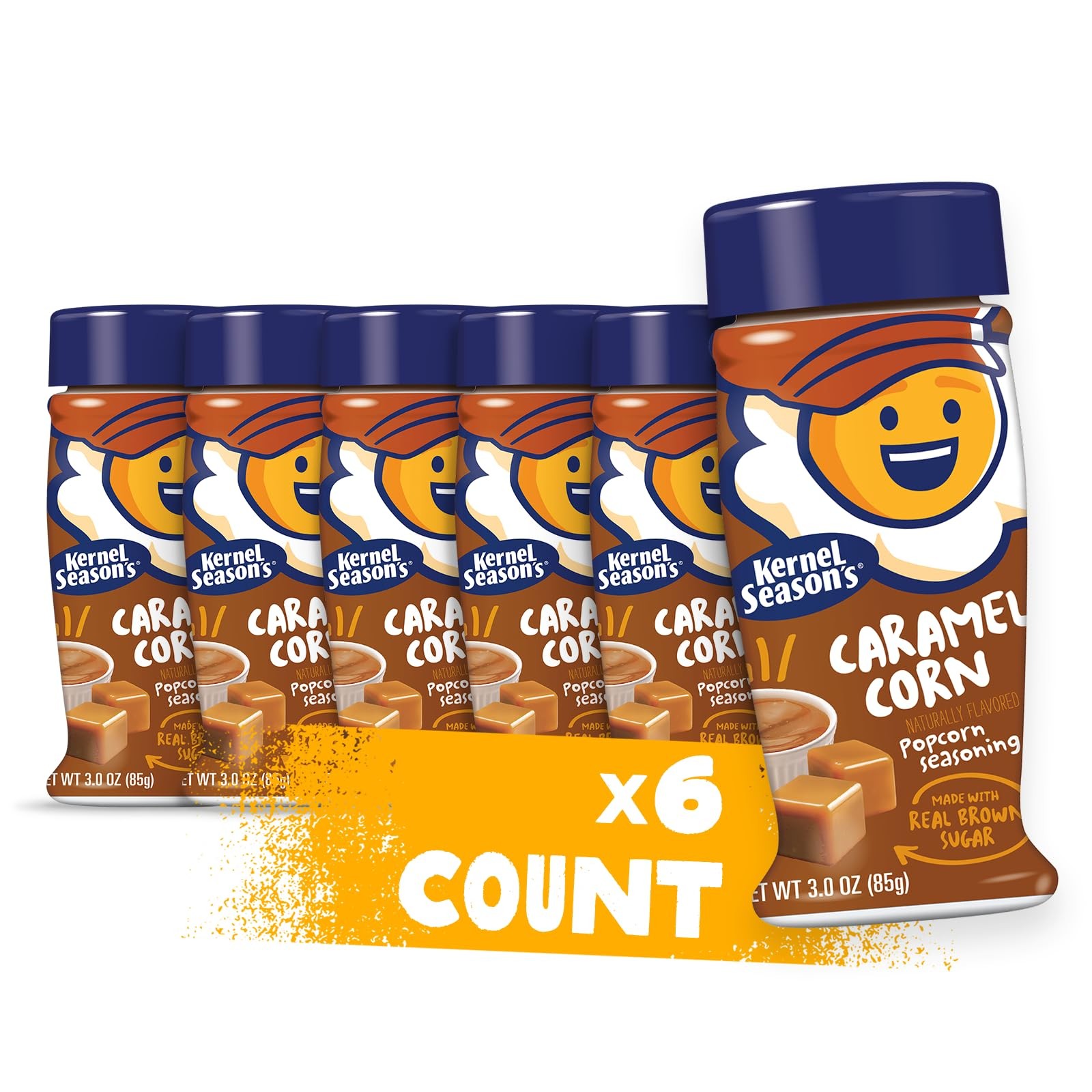 Kernel Season’s Popcorn Seasoning, 2.85 Ounce (Pack of 6), Caramel Color
