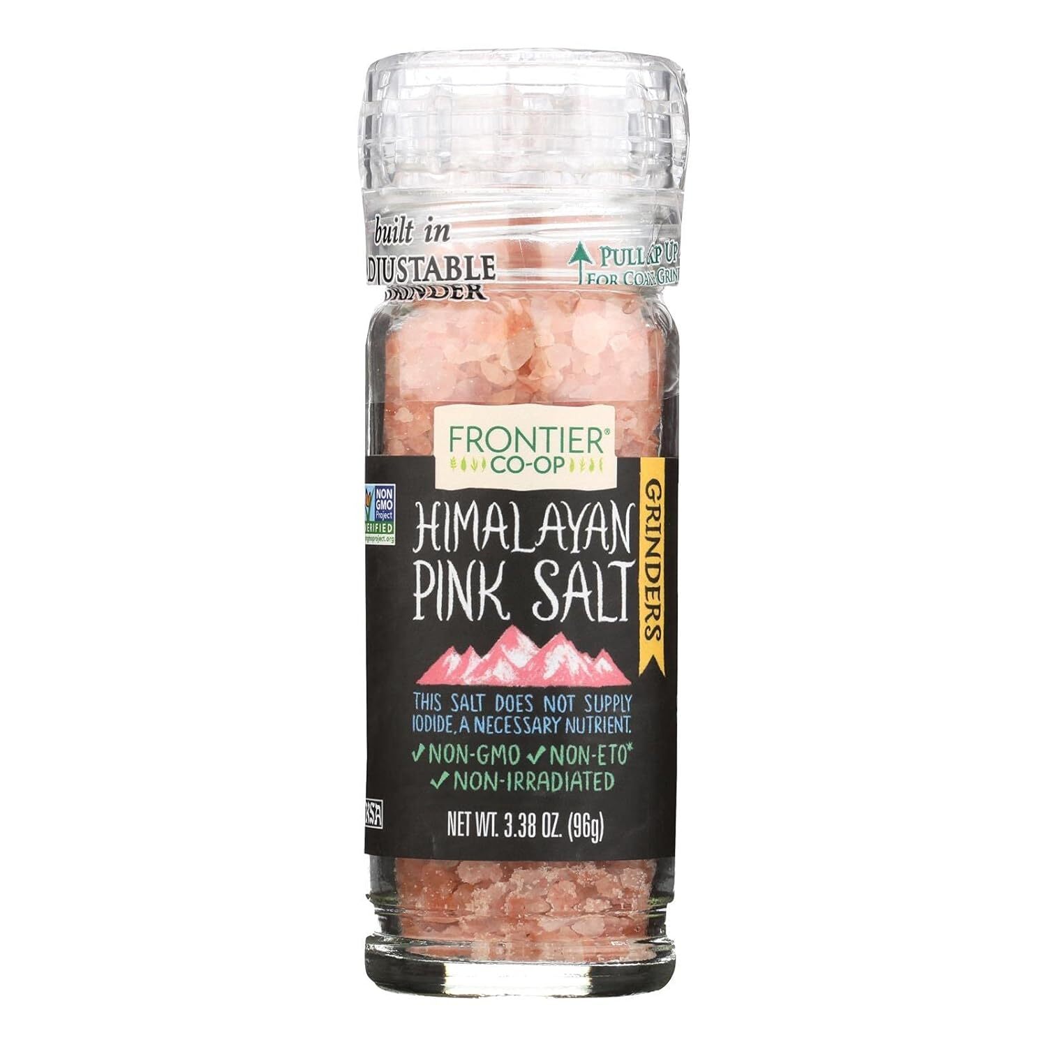 Frontier Nat Prod Co-Op Himalayan Pink Salt Grinder Bottle 3.4 Oz