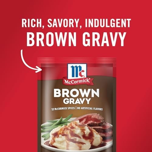 Savory Brown Gravy Mix, 0.87 oz – Bulk Pack of 24 for Delicious Meals