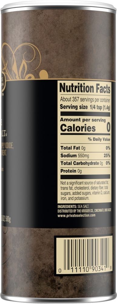 Private Selection Fine Mediterranean Sea Salt 17.6 oz – Pack of 3