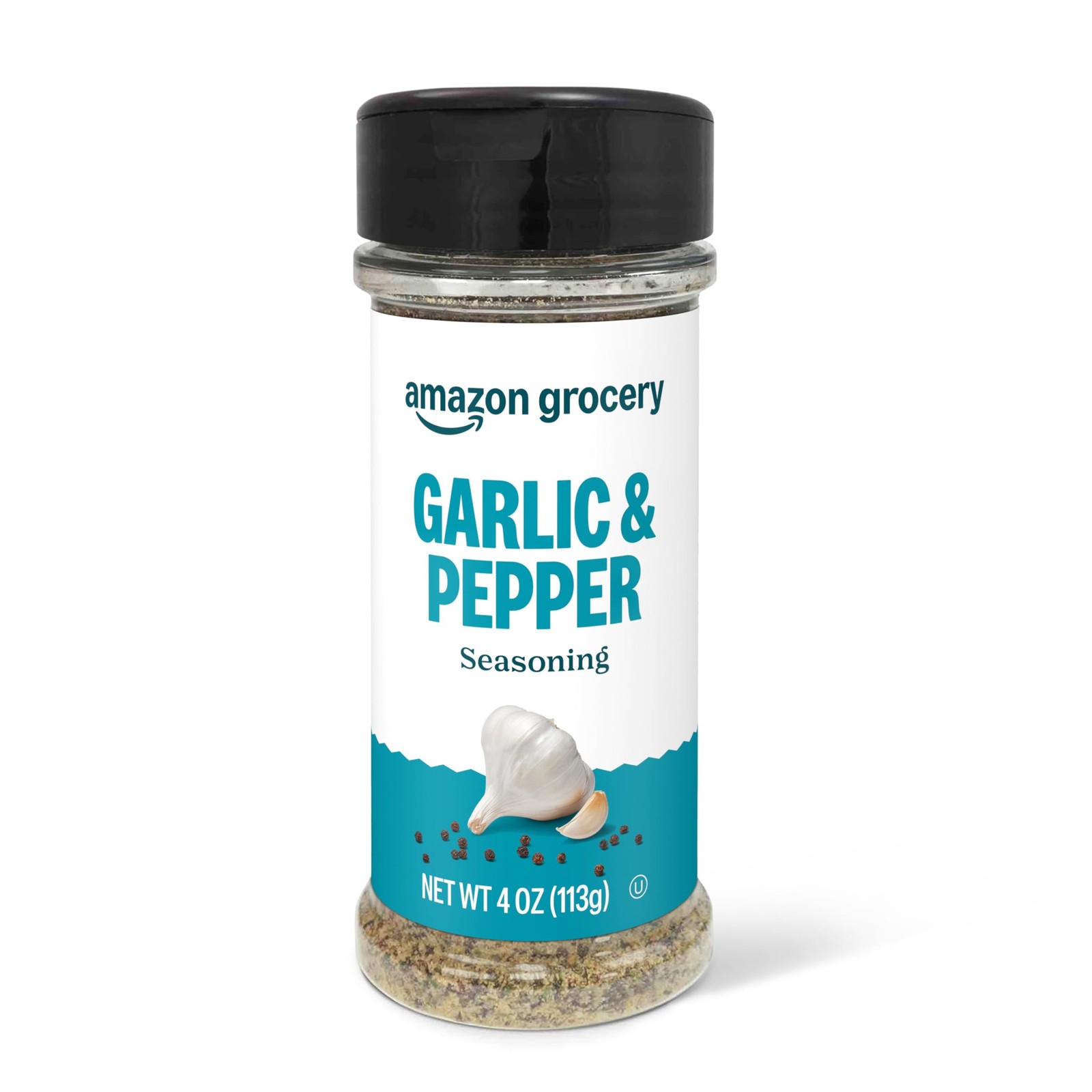 Amazon Grocery, Garlic & Pepper Seasoning, 4 Oz 4 Ounce (Pack of 1)