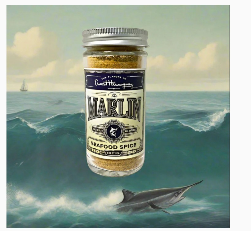 Flavors of Hemingway, Pack of 2, “The Marlin” Seafood Seasoning, 4 oz Each