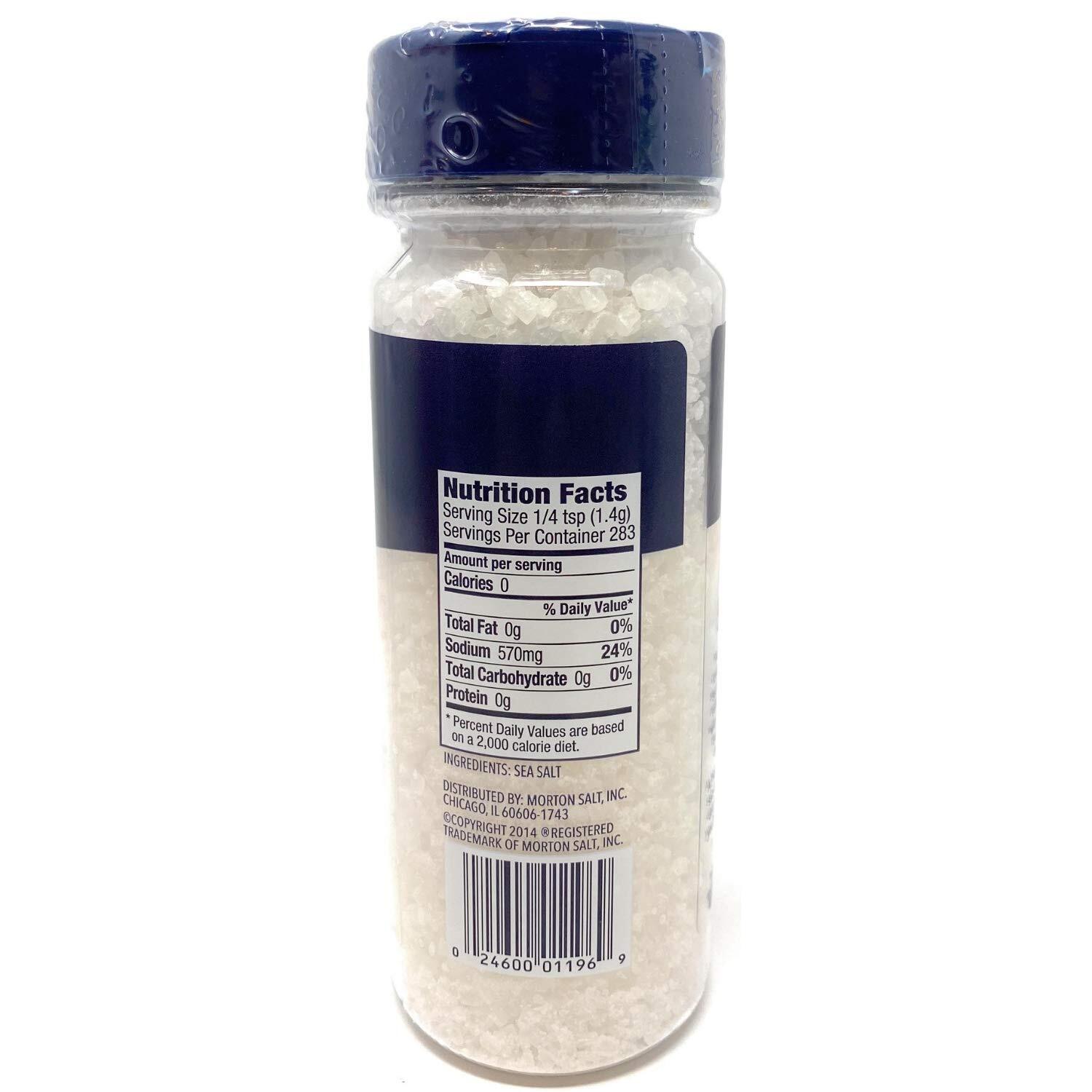 Morton Extra Course Sea Salt Grinder Refill 14 Ounce Bottle
