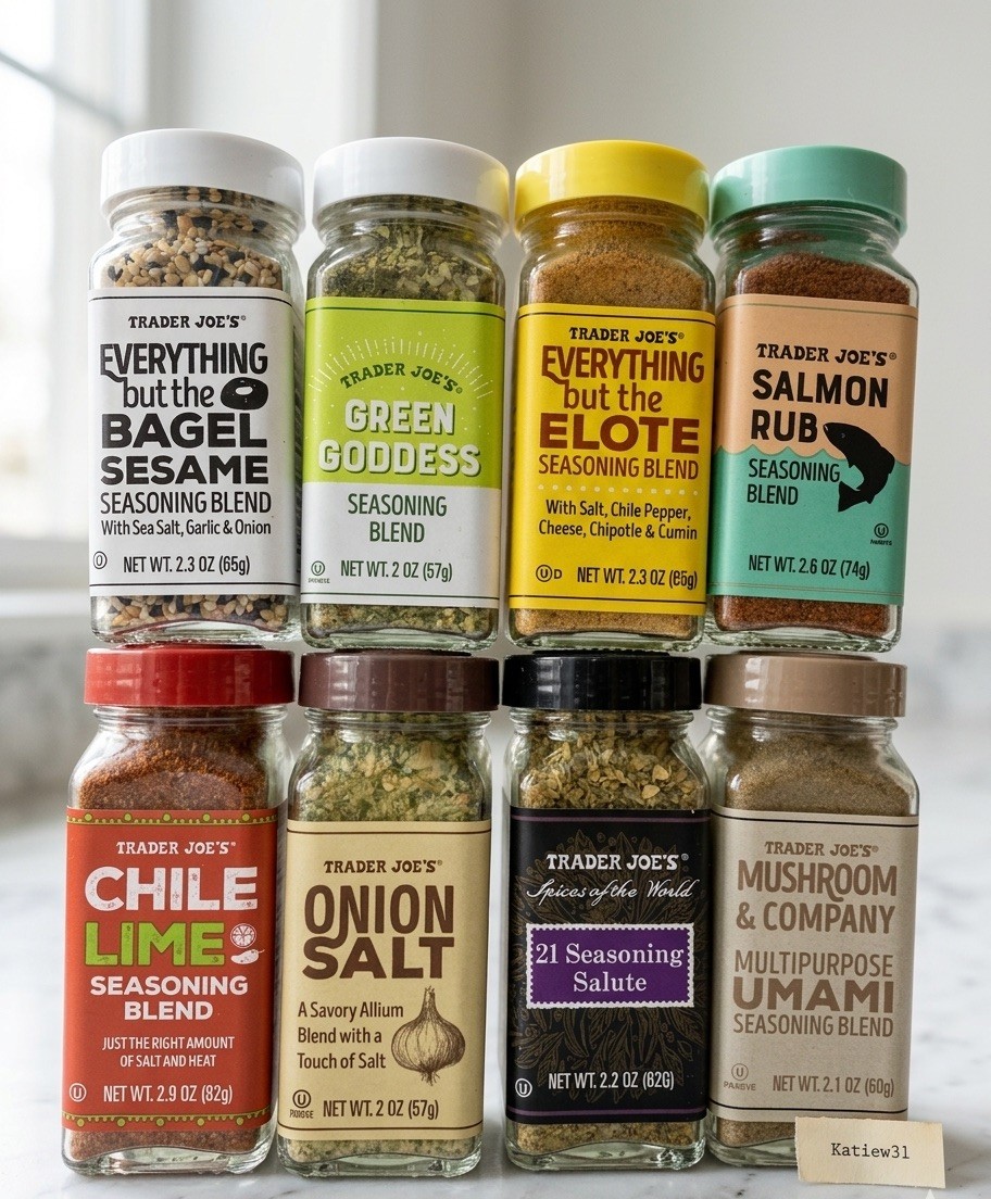 8 Pack Trader Joe’s 8 Flavors Spice Seasoning Variety Set Great Value Bundle