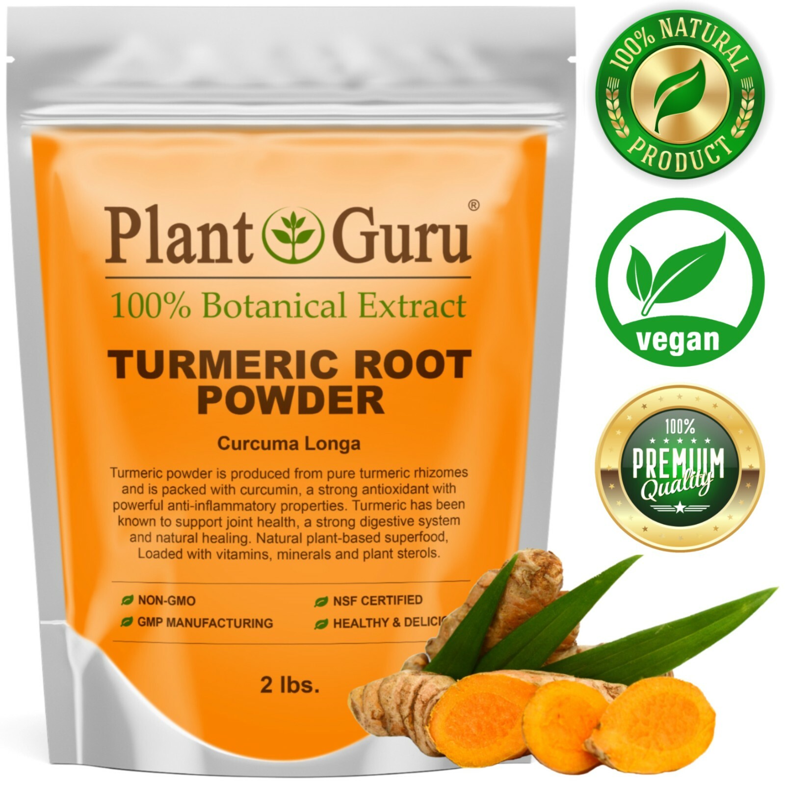 Turmeric Root Powder 2lb. Curcumin Curcuma Longa Pure Raw Natural Tumeric Spice