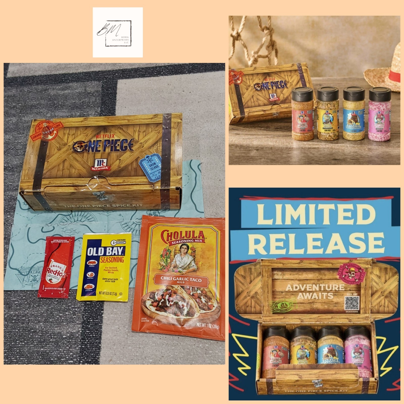 NEW Limited Edition McCormick One Piece Spice Kit Of 4 Exclusive Box In Hand D3*