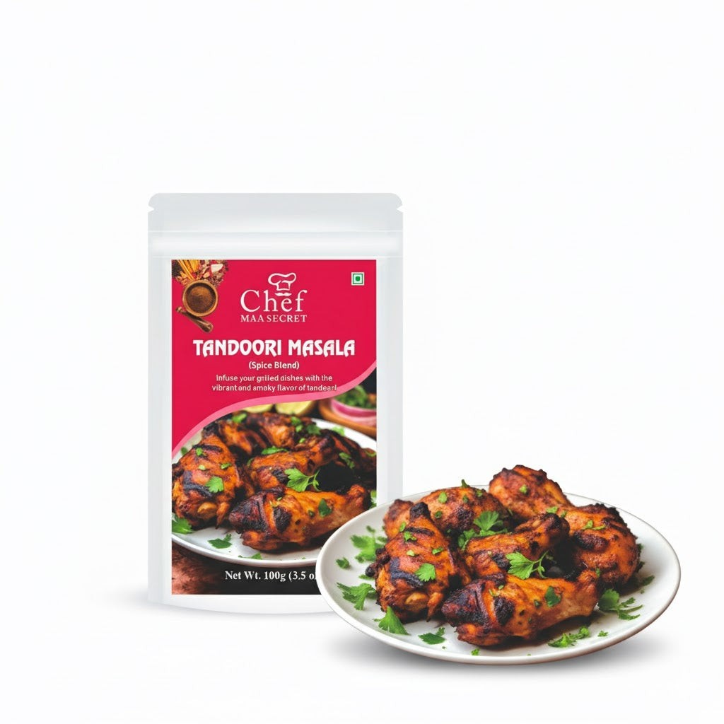 Aiva Chef Tandoori Chicken Masala 3.5 oz (Pack of 4) | Indian Blended Spices