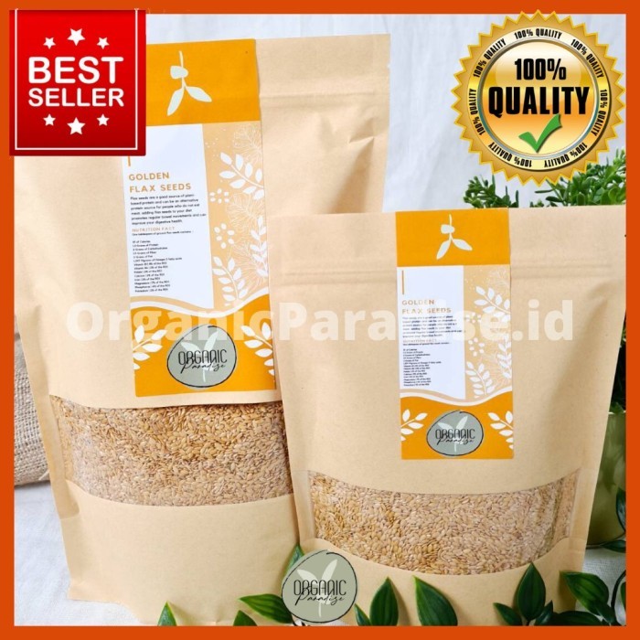 Whole Golden Flaxseed 100g Seed Ingredient For Baking And Toppings
