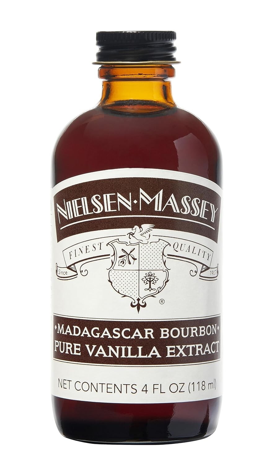 Nielsen-Massey Finest Quality Madagascar Bourbon Pure Vanilla Extract 4OZ 2 PACK