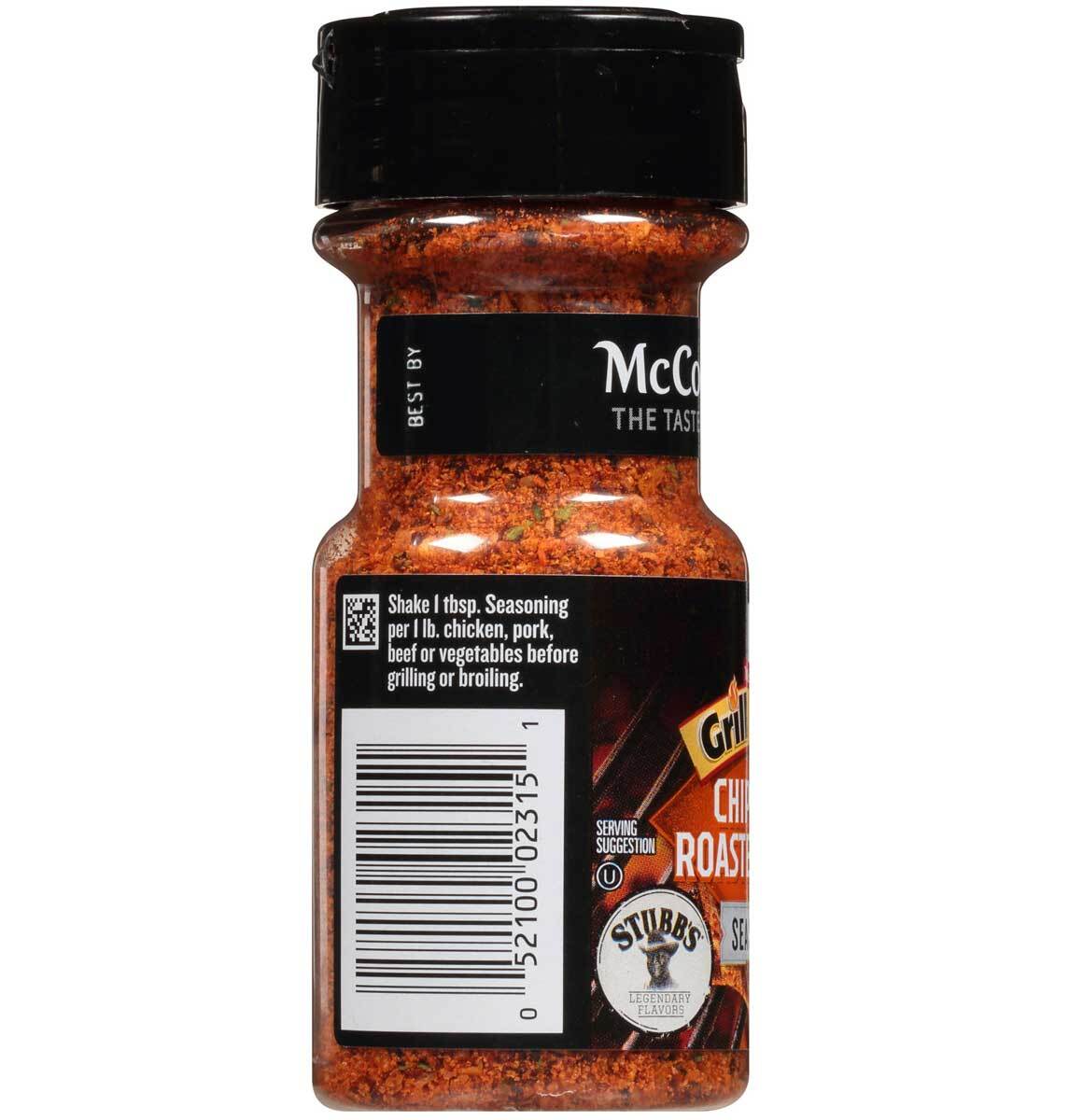 McCormick Grill Mates Chipotle & Roasted Garlic Seasoning – 2.5 Oz – Pack of 6