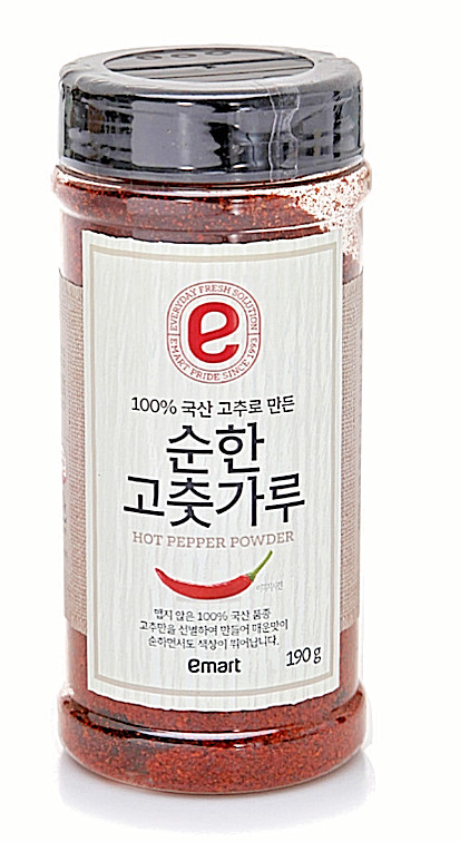 New Korean Sun-dried Red Pepper Hot Powder 190g for Kimchi, Topokki kfood sauce