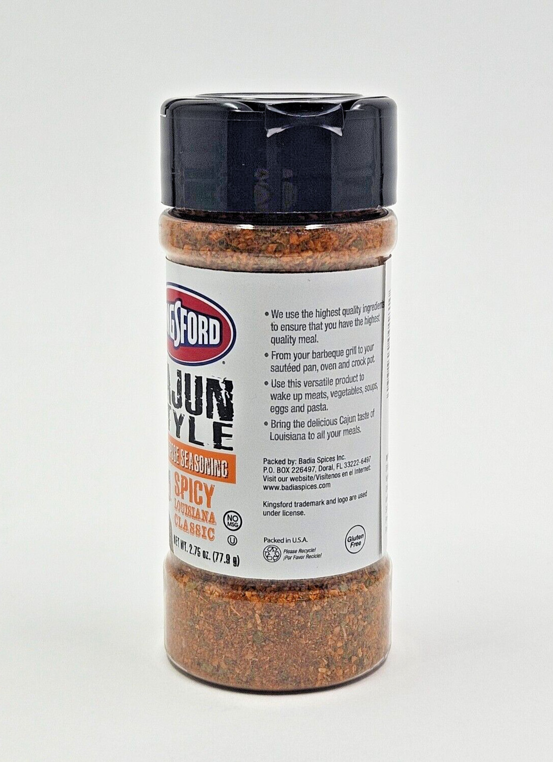 Kingsford Cajun Style Spicy Louisiana Classic All-Purpose Seasoning Spice 2.75oz
