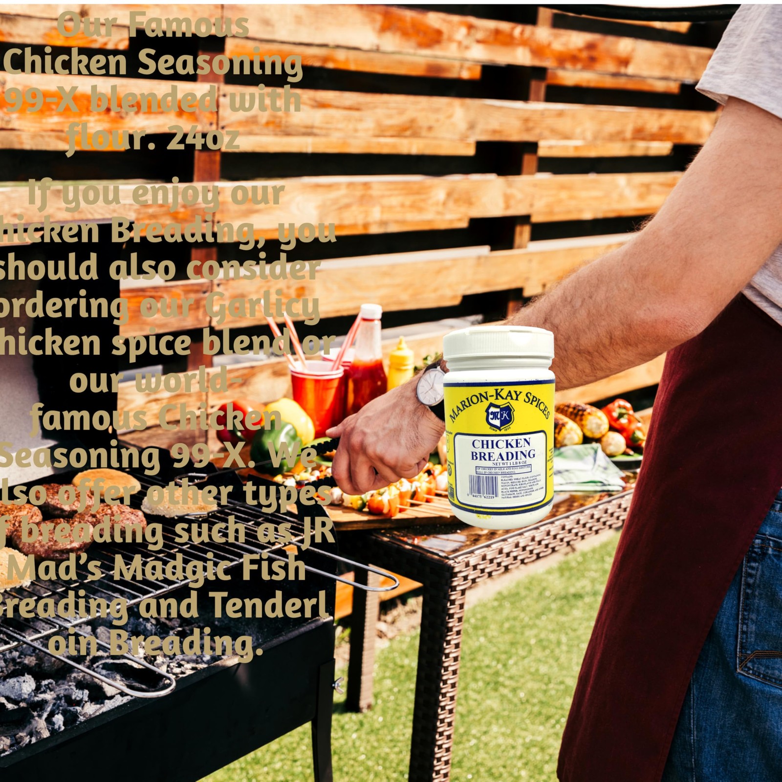 Marion-Kay Spices Chicken Breading Mix, Kosher Certified, Non-GMO, Non-Irradi…