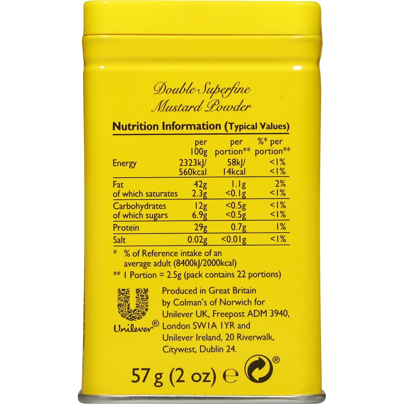 Colman’s, Dry Mustard Powder