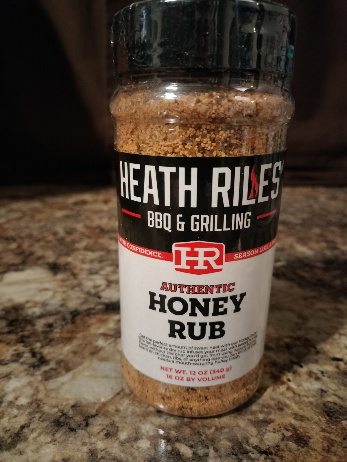Heath Riles BBQ Authentic Honey Rub 12 oz – Award Winning Pitmaster Seasoning