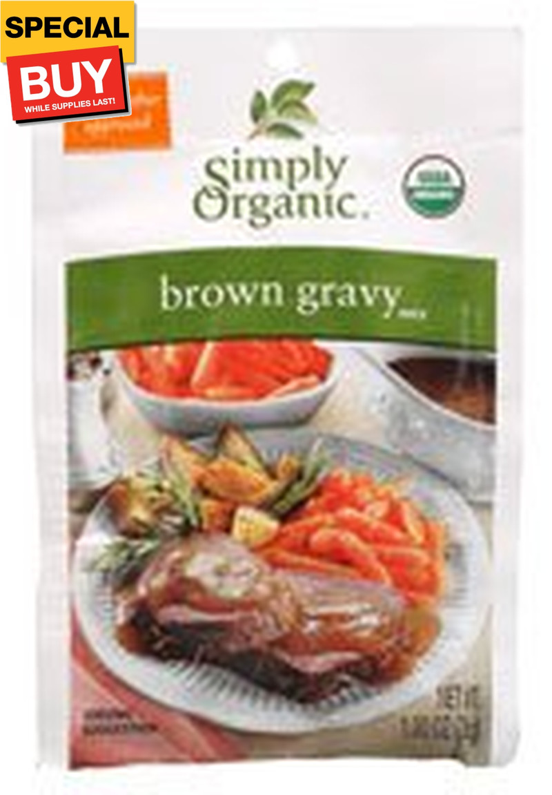 Brown Gravy Mix, Certified Organic, Gluten-Free | 1 oz | Pack of 4