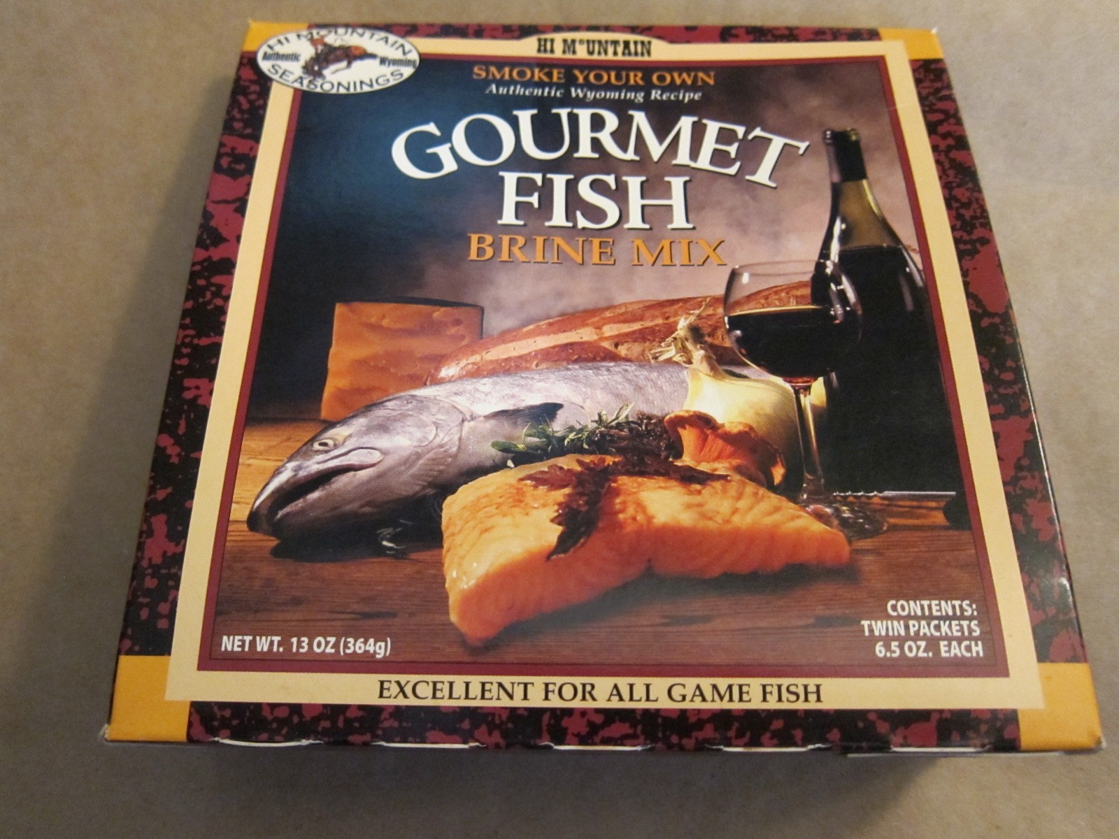 Hi Mountain Gourmet Fish Brine Mix for Smoking Salmon 13 oz. Package NEW