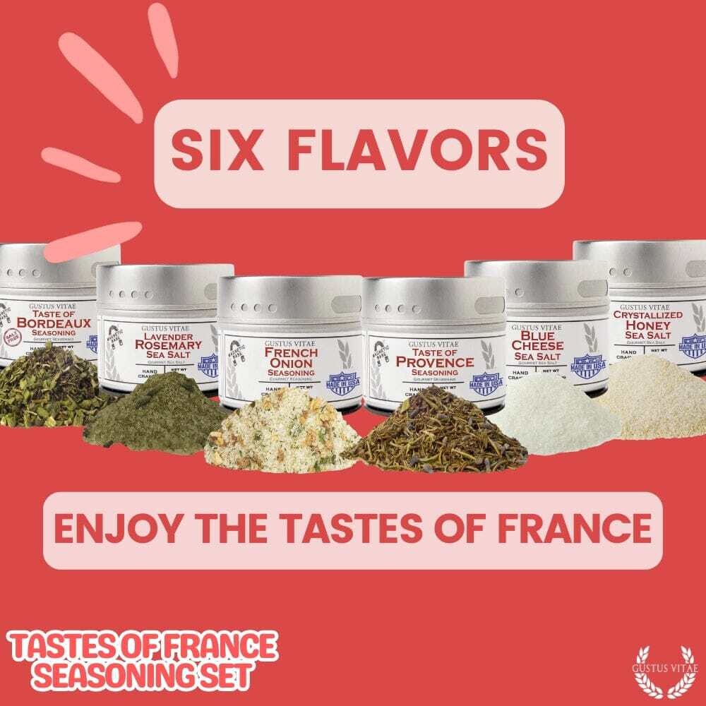 French Seasoning Gift Set – Tastes of France – Artisanal Spice Blends Six Pack