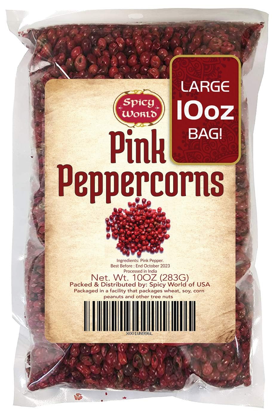 Spicy World Pink Peppercorns 10 oz – Exquisite Flavor, 10 Ounce (Pack of 1)