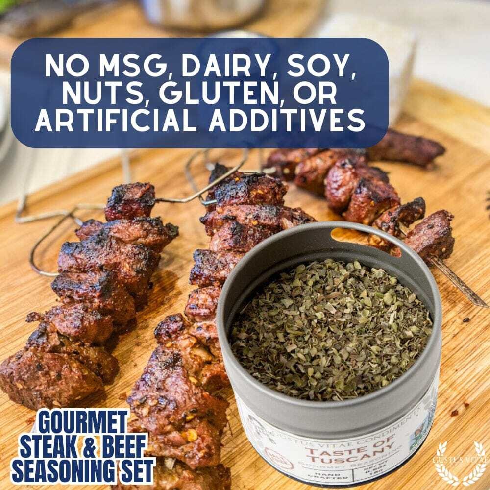 Gourmet BBQ Steak & Beef Seasoning Gift Set – Six Pack