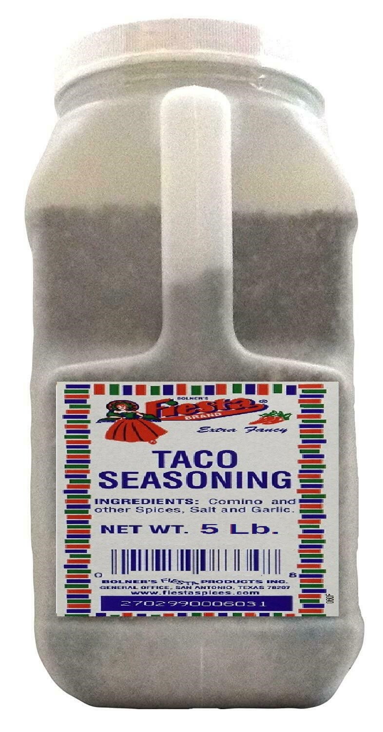 Bolner’s Fiesta Extra Fancy Taco Seasoning 5lb. Jug