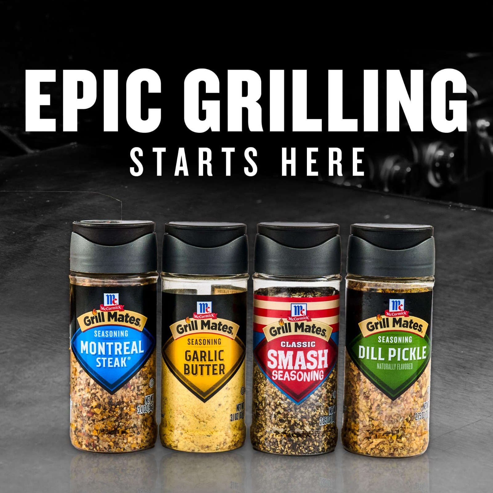 Grilling Seasoning Variety Pack – Epic Gift Set, Gluten Free, 12.1 oz – Steak, C