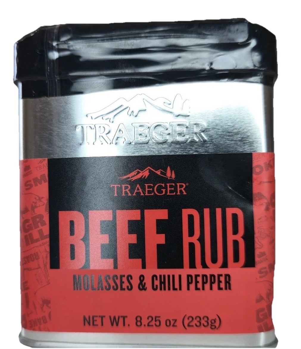 2x TRAEGER BEEF RUB WITH MOLASSES & CHILI POWDER 8.25oz (233g) SEALED BB:2/29/26