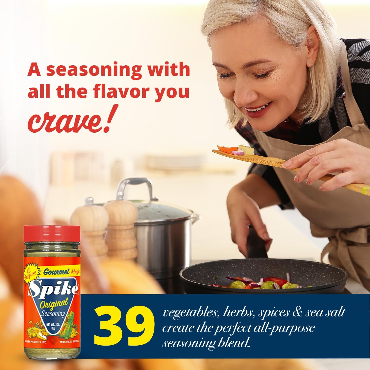 Spike Seasoning, Original Gourmet Magic All-Purpose 3 Ounce (Pack of 1)