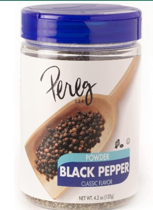 Pereg Fine Black Pepper Powder 4.2 oz – Made with Fresh Pepper Ground Spice