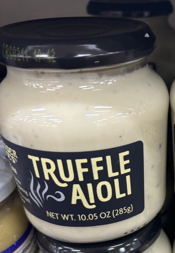 Trader Joe’s VEGAN Truffle AIOLI Cream Spread Sauce From Italy NEW Sealed