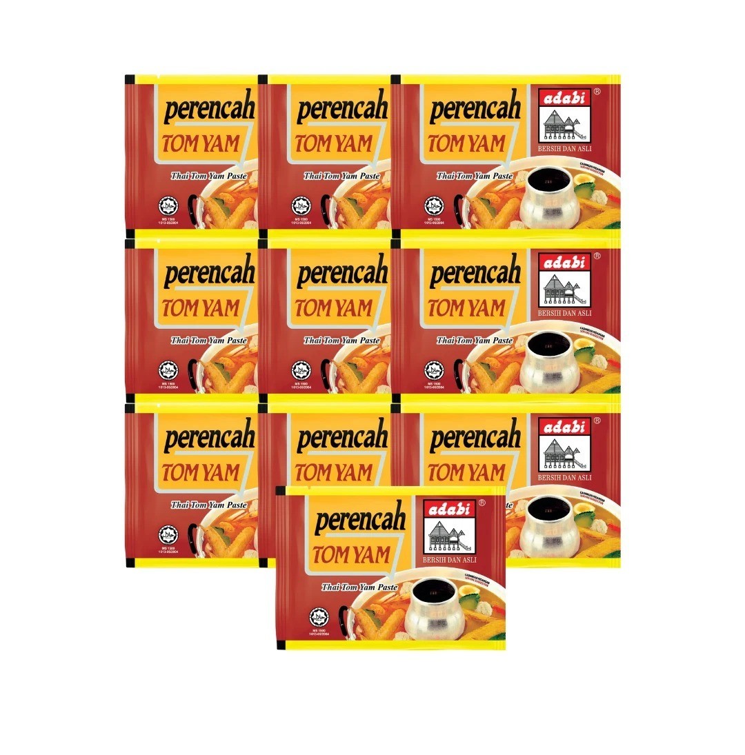 Adabi Perencah Tom Yam (Thai Tom Yam Paste) 10 x 40g original from Malaysia DHL
