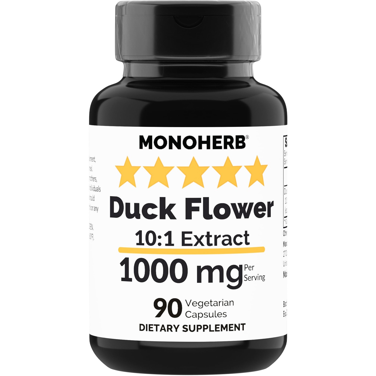Duck Flower Extract 1000 mg – 90 Vegetarian Capsules
