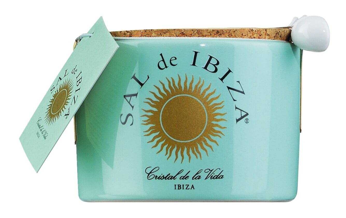 Sal De Ibiza Fleur De Sel 4.4Oz Premium Sea Salt Natural Minerals Crystal Jar