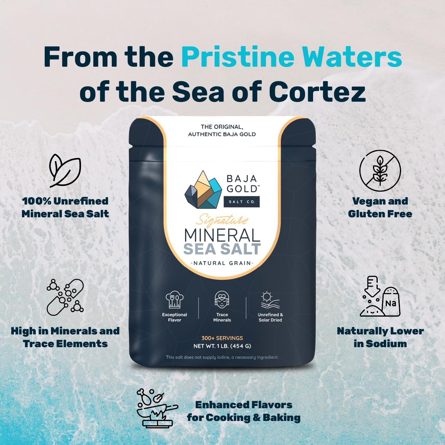 Baja Gold Signature Mineral Sea Salt – Recommended by Gary Brecka – Organic N…